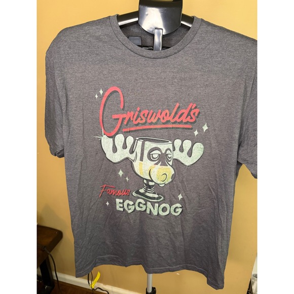 Gildan Other - Griswolds Famous Eggnog Christmas Vacation Graphic T-Shirt Mens Large Grey